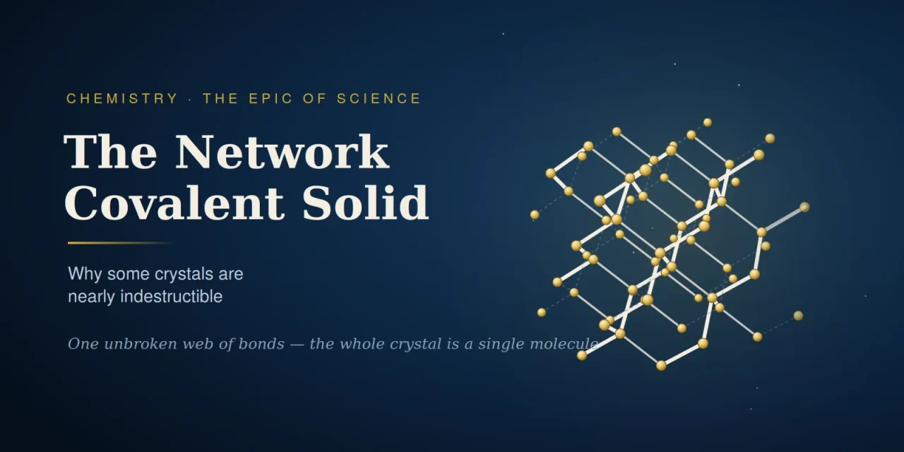 The Network Covalent Solid — Why Some Crystals Are Nearly Indestructible